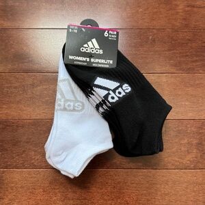 Adidas Women's Superlite Athletic No Show Socks (6-Pack)